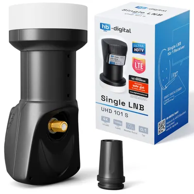 Zdjęcie produktu dla HB-DIGITAL UHD 101 S Pojedyncza antena LNB „CZARNA”