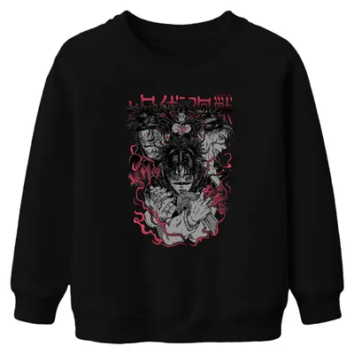 Obrázok produktu pre sukuna Yuji Megumi Anime Manga Darček Anime Aesthetics Uni Detská mikina Pullover, čierna, 128