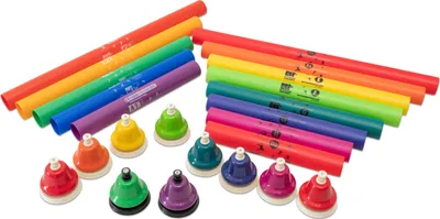 Produktbild von Betzold Set: Boomwhackers® + Schlagglocken