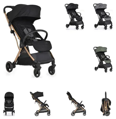 Produktbild von Cangaroo Easy Fold Schwarz Kinderwagen