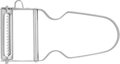Produktbild von Pendelschäler mit 2 Klingen, 12 cm, Edelstahl, Klingenstahl 420