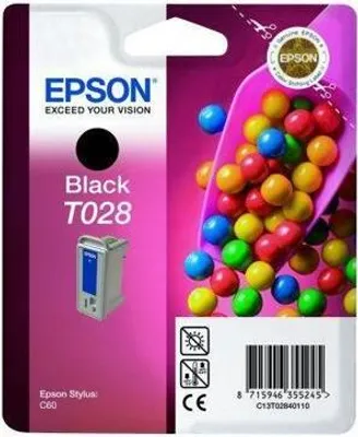 Produktbild von Epson T028 Black Ink Cartridge - Retail Pack (untagged)