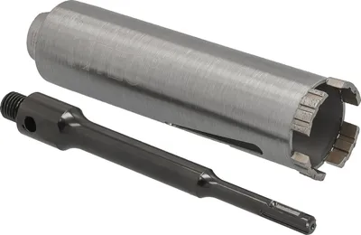 Produktbild von Diamantbohrkrone Ø 52 mm Nutzlänge 180 mm mit SDS+-Aufnahme 200 mm Segmenthöhe 10 mm Diamant Bohrkrone Trockenbohrkrone Kernbohrer Betonbohrkrone Kernbohrkrone BTEC