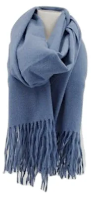 Productafbeelding van Damenschal Soft Cashmere » Franse sjaal, 180 x 70 cm » Winter sjaal voor dames » Herfst/winter sjaal: Donkerblauw. Kleur: Donkerblauw