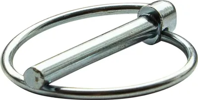 Produktbild von DROMET Sicherheitsstift 4,5 mm Klappsplint für Agrarbalken, 42 mm Splintbolzen für Traktor, Pflug, Egge und Sämaschine 1 Stk