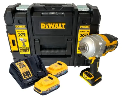 Zdjęcie produktu dla Akumulatorowy klucz udarowy DeWalt DCF 961 E2T 18 V 1632 Nm 1/2" bezszczotkowy + 2x akumulator Powerstack 1,7 Ah + ładowarka + TSTAK