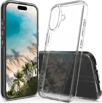 Immagine prodotto di Custodia per Apple iPhone 16 Custodia del telefono cellulare Hybrid Silicone Bumper Cover Clear