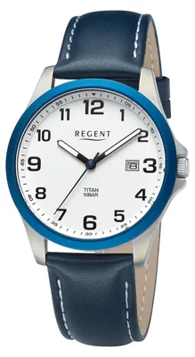 Produktbild von REGENT Herrenuhr F1637 Titan Quarzwerk