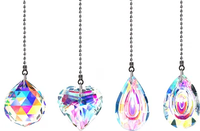 Produktbild von Kristall Prismenkugel Regenbogen Maker Glas Fenster Sonnenfänger,(style2)