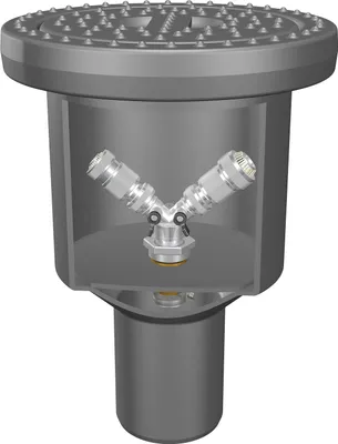 Produktbild von Wasseranschlussbox grau 1/2 und 3/4 Zoll Anschluss