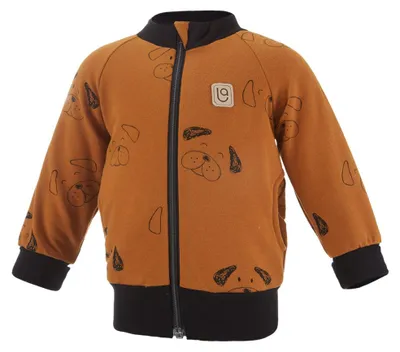 Produktbild von Sweatjacke - Karamellfarbe Hündchen, 98