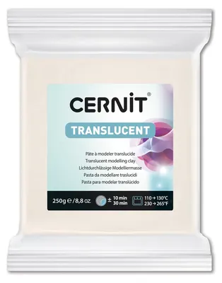 Produktbild von Cernit Translucent Modelliermasse 250 g - Weiß