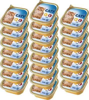 Obrázek produktu pro Akinu CATY Kuřecí & kachní paštika pro kočky 22 x 100 g