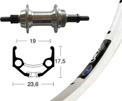Produktbild von Winora H-Rad 28x1.75Schr.ZKR 6/7f.silb. 36L Ryde Zac 19 silber Niro-Speiche