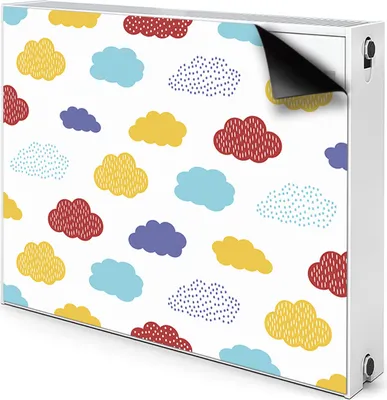 Produktbild von Magnet Heizkörper Heizkörper-Abdeckung Heizkörperabdeckung 110x60 cm  - Bunte, Wolken
