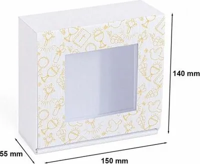 Zdjęcie produktu dla Karton Wykrojnikpwy 150x140x55mm KOMUNIA 3