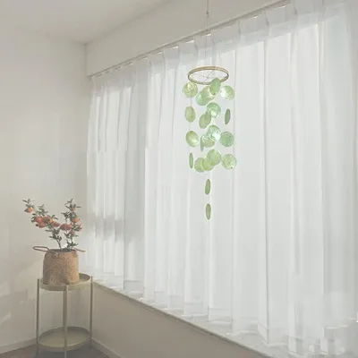 Immagine prodotto di Omgoods - Campana a vento decorativa bohémien a forma di conchiglia, ideale per l'esterno