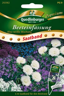 Artikelbild 1 von 'Beeteinfassung blau-weiße Mischung' aus der Kategorie Blumensamen
