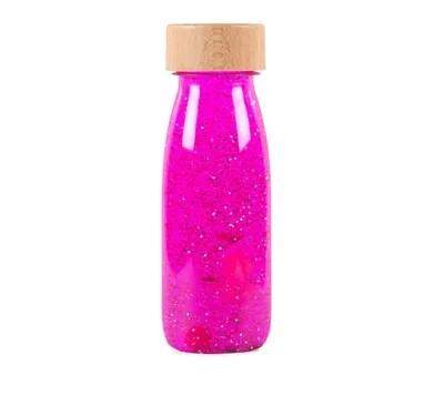Produktbild von Schwimmende Sinnesflasche - 14 x 4 cm - Rose | by Petit Boum