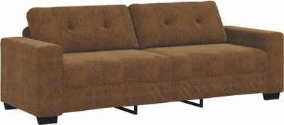 Produktbild von vidaXL 3-Sitzer-Sofa Braun 220 cm Kunstleder