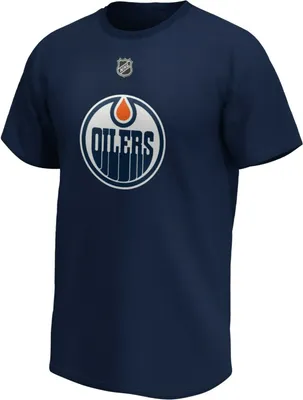 Produktbild von NHL Edmonton Oilers T-Shirt Leon Draisaitl 29 Eishockey Tee T Shirt Jersey blau (M)