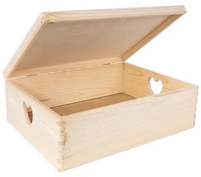 Productafbeelding van Creative Deco XL Houten Doos Opberg-Kist, 40 x 30 x 14 cm (+/-1cm)