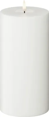 Produktbild von Deluxe Homeart Naturwachs LED Kerze flackernd weiß 20 cm