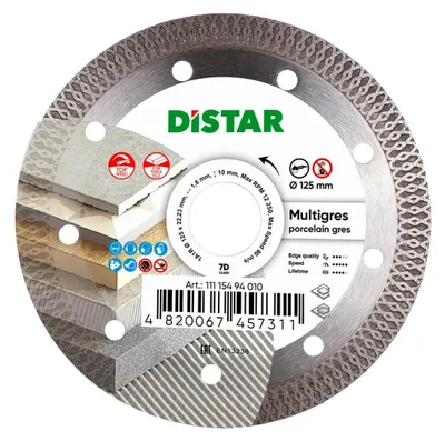 Produktbild von Distar Diamanttrennscheibe 125mm Keramik, Porzellan 1A1R Multigres
