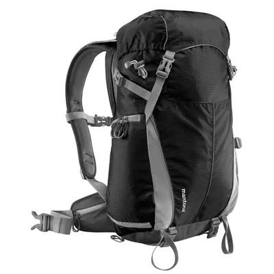 Produktbild von Mantona Elements Outdoor Rucksack schwarz - 2in1 Kamera- & Trekking-Rucksack, Fototasche mit gepolsterten Fächern für DSLR, Systemkamera & Drohne, Stativhalterung, inkl. Regenschutzhülle