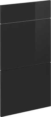 Zdjęcie produktu dla Front kuchenny Vicco R-Line Czarny wysoki połysk 39.6 x 70.4 cm front meblowy do szafki dolnej z szufladami, Model 40921