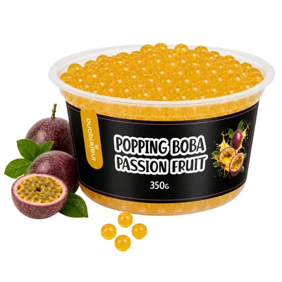 Obrázok produktu pre BubbleJoy, perličky s príchuťou marakuje, 350 g, vhodné do bubble tea