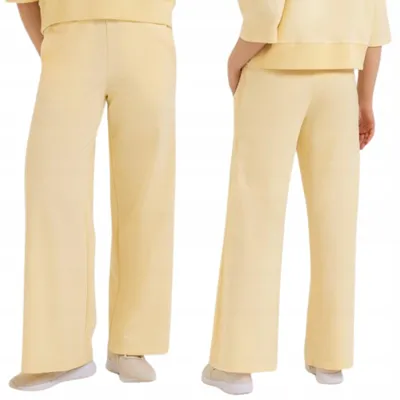 Immagine prodotto di Moraj | Pantaloni da donna - Taglia XXL - Pantaloni da jogging gialli - Abbigliamento casual - Pantaloni da jogging in cotone da donna