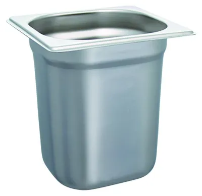 Image de Contenant GN 1/6, en acier inoxydable - 176 x 162 x 200 mm - 2,8 L