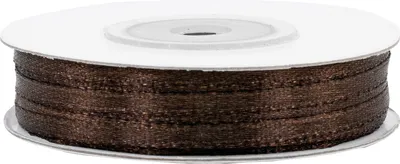 Produktbild von Satinband 3mm x 50m Rolle Dunkelbraun