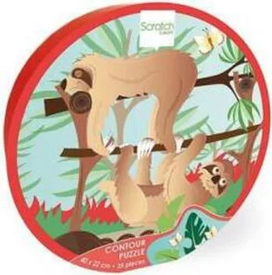 Produktbild von Konturpuzzle Faultier (Puzzle)