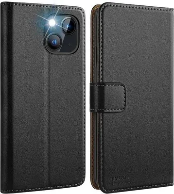 Obrázek produktu pro Kožené chrániče rukou pro iPhone 15 – černé – kompatibilní – ochranné pouzdro