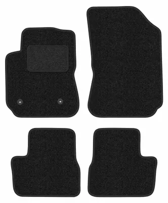 Image de Tapis de sol en moquette pour Citroen C4 Cactus 2014-2018 (crossover) – jeu 4 pièces, anthracite, sur mesure – Wielganizator ANTHRA