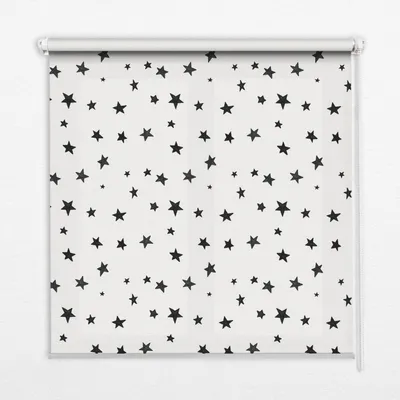 Produktbild von Seitenzug-Rollo Fensterrollo Jalousie - Thermo-Rollo Verdunkelungsrollo - 100x180 cm - Sterne