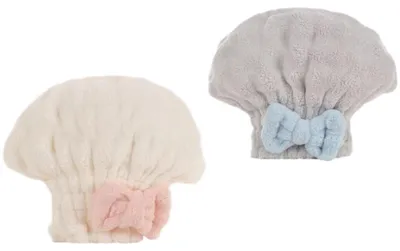 Immagine prodotto di 2 pezzi di turbante per capelli in microfibra, super assorbente, ad asciugatura rapida e morbido, per donne e bambini