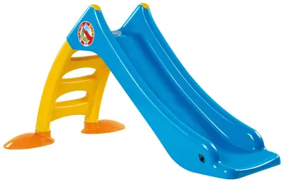 Productafbeelding van 2-in-1 kinder glijbaan en waterglijbaan, babyglijbaan, 120 cm, geel en blauw