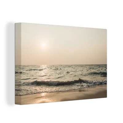 Produktbild von OneMillionCanvasses® - Leinwandbilder - 150x100 cm, Sand - Meer - Strand, Wandbilder Kunstdruck Wanddekoration