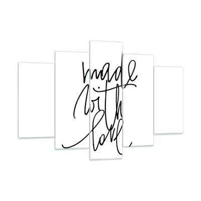 Produktbild von Bilder auf glas - 5 Teile - Erstellt mit Liebe - 150x100cm - Glasbilder - Wandbilder - Bilder - zum Aufhängen bereit - Wanddekoration aus Glas - Glas Bilder - Wandbild auf Glas - GEA150x100-4499