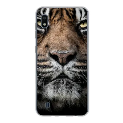 Produktbild von MuchoWow® Handyhülle Schutzhülle Hülle für Samsung Galaxy A10 Tiger - Nahaufnahme - Tier Silikon Softcase Handy Hülle - Schutzhülle