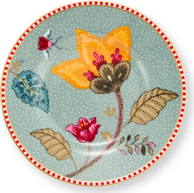 Produktbild von PIP STUDIO Blooming Tales Fantasy Blue Petit Four Brotteller 12cm