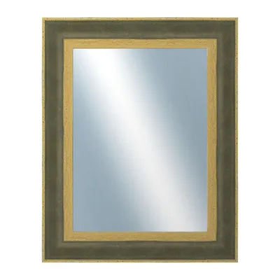 Obrázok produktu pre DANTIK - Zrkadlo v ráme - rozmery s rámom cca 40x50 cm z liateho plastu GOLDEN green (3070)