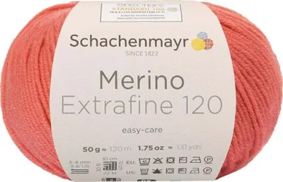 Immagine prodotto di Schachenmayr Merino Extrafine 120, 50g Filati per maglia a mano Coral