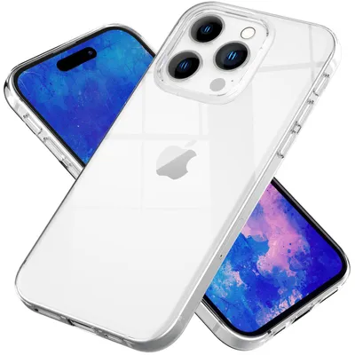 Obrázok produktu pre Puzdro NALIA „GLAZE“ pre Apple iPhone 15 Pro – priehľadné ochranné puzdro z TPU, proti zožltnutiu, tenké a ľahké – priehľadné puzdro na mobil
