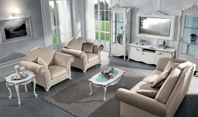 Immagine prodotto di mobile tv in legno mobile espositivo per soggiorno parete attrezzata design Bizzotto set 2 pezzi bianco