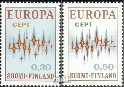 Produktbild von Briefmarken Finnland 1972 Mi 700-701 (kompl.Ausg.) gestempelt Europa