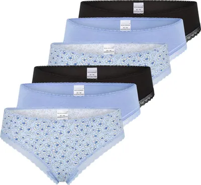 Produktbild von Schiesser 6er Pack Modern Multipacks String Edle Strings mit Spitzenverzierungen, Hoher Tragekomfort, Liegen angenehm auf der Haut
